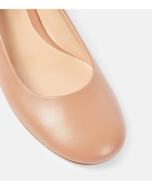 Gianvito Rossi Natural Leather Ballet Flats