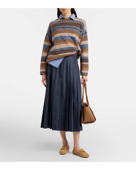 Tod's Brown Gommino Suede Driving Shoes