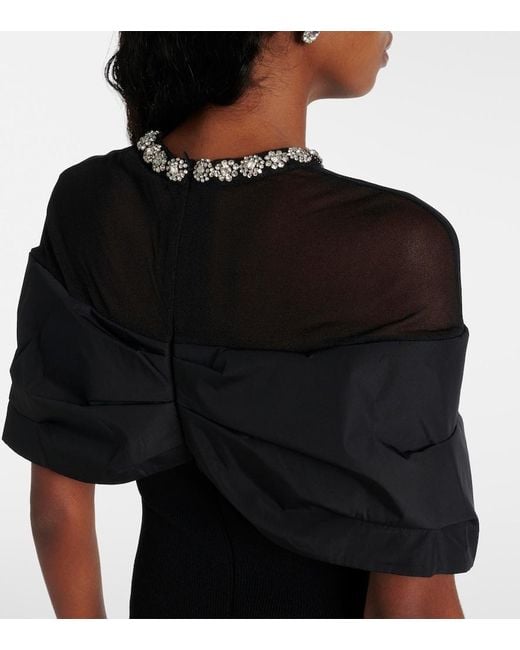 Rebecca Vallance Black Maeve Mesh Minidress
