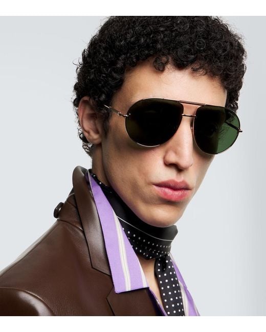 Tom Ford Green Lou-02 Aviator Sunglasses for men