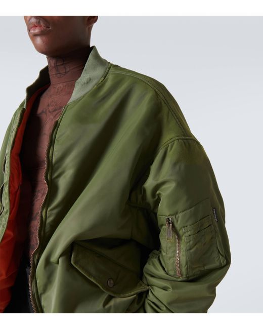 Balenciaga Green Bomber Jacket for men