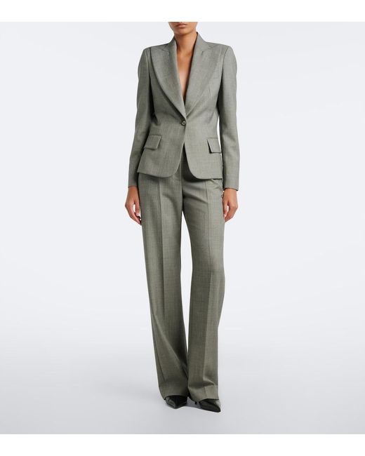 McQueen Gray Wool Blazer