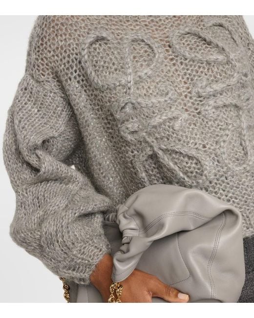 Loewe Gray Pullover Anagram Aus Einem Mohairgemisch