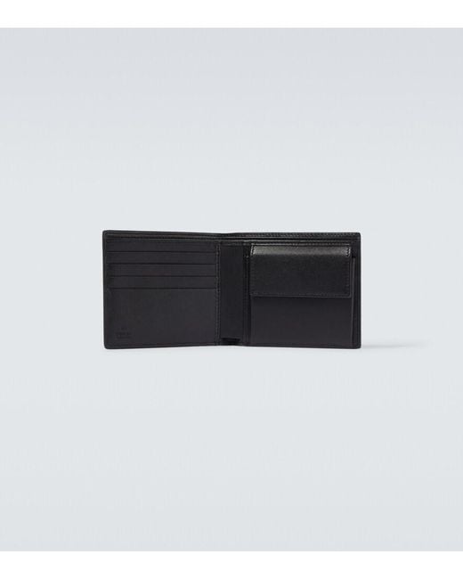 Gucci Black Gg Emblem Leather Wallet for men