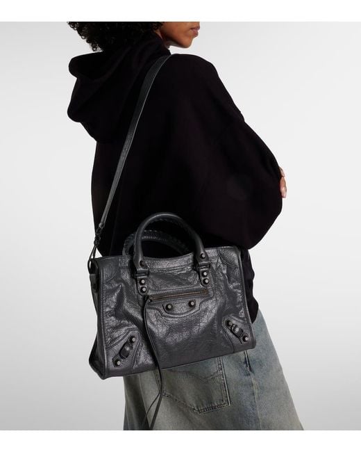 Balenciaga Black Schultertasche Le City Small Aus Leder
