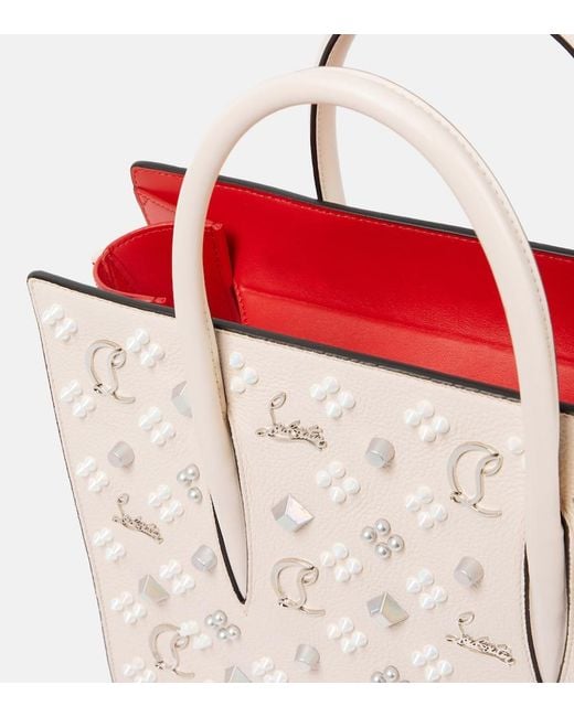 Christian Louboutin Natural Paloma Medium Leather Tote Bag