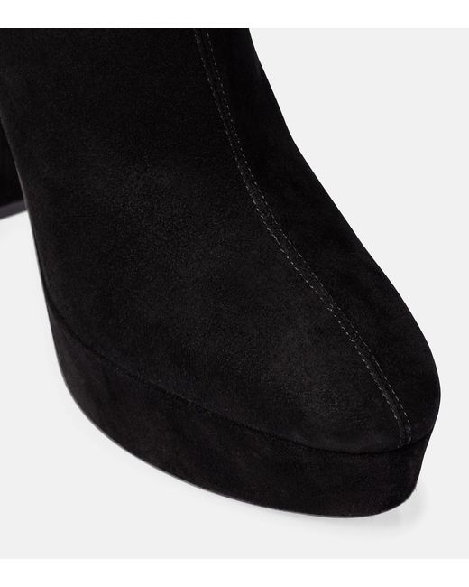 Aquazzura Black Saint Honore 120 Ankle Boot