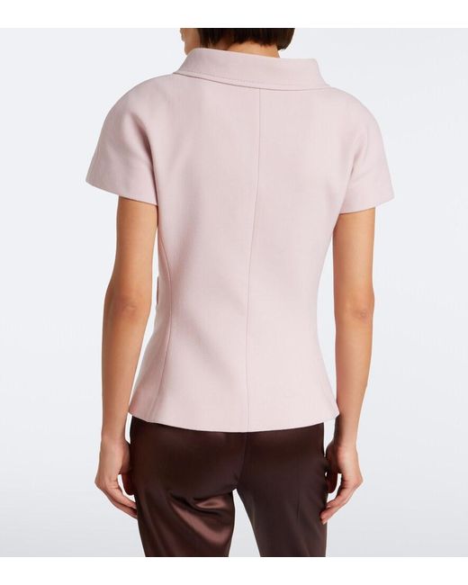 Valentino Pink Vgold Wool-Blend Jacket