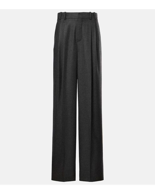 Pantaloni A Gamba Larga di Saint Laurent in Black