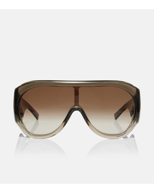 Phoebe Philo Brown Bombe Oversized Sunglasses