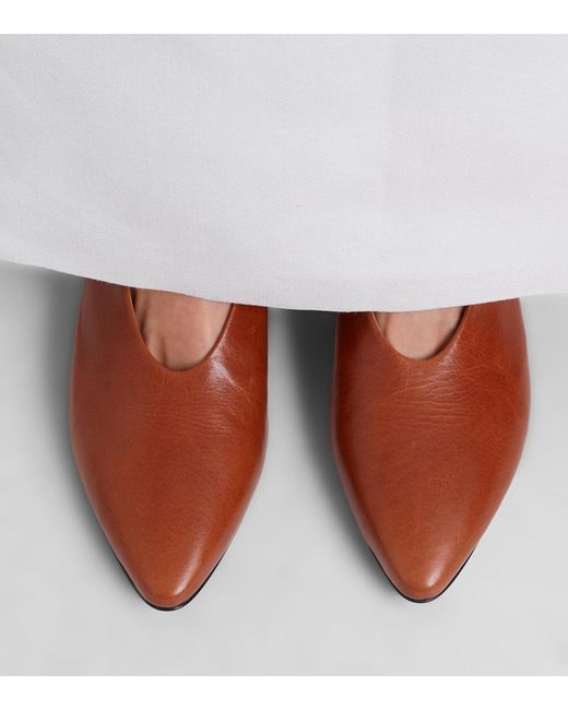 Calvin Klein Brown Bri Leather Pumps