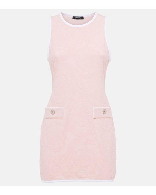 Robe Embossee Versace en coloris Pink