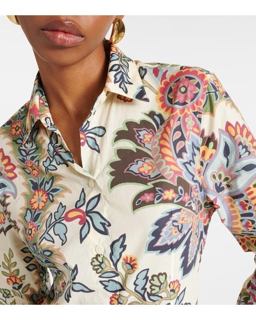 Etro Multicolor Paisley-Print Shirt