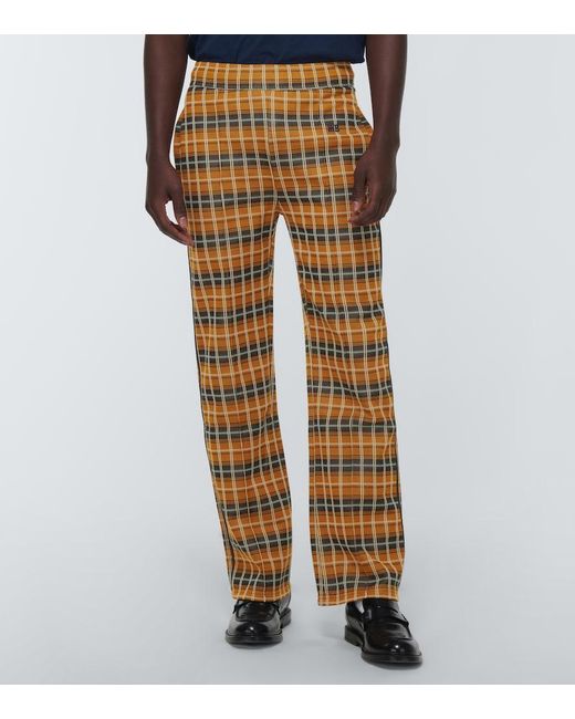 Wales Bonner Multicolor Samuel Checked Track Pants for men