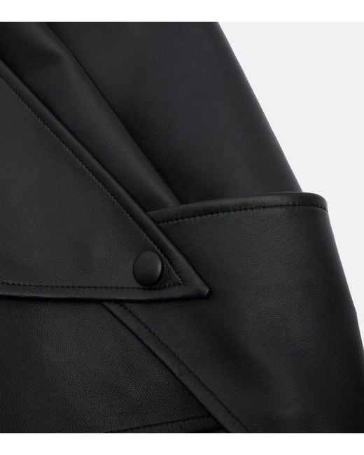Nour Hammour Black Leather Hood