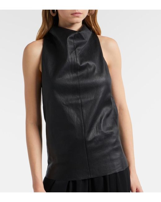 Stouls Black Aurea Leather Top