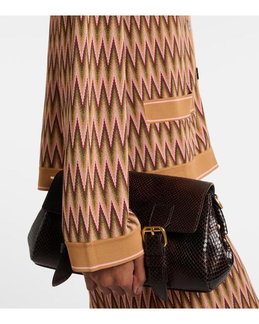 Rixo Brown Cardigan Quinley Aus Jacquard