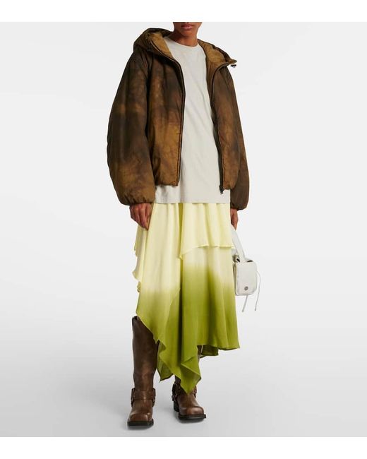 Chaqueta Acolchada Con Capucha Acne de color Brown