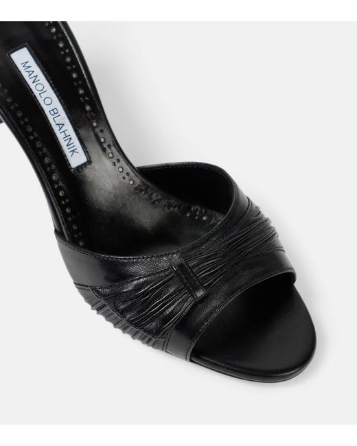 Mules Ebakmu 70 di Manolo Blahnik in Black