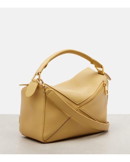 Loewe Metallic Tote Bag Puzzle Featherlight Small