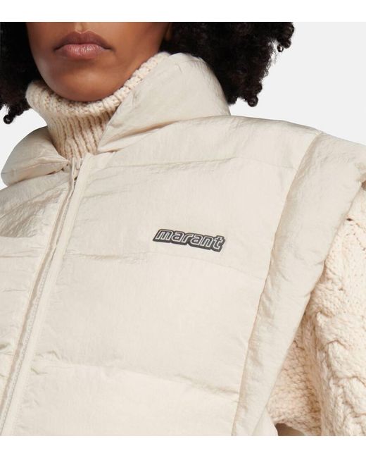 Isabel Marant White Toby Puffer Vest