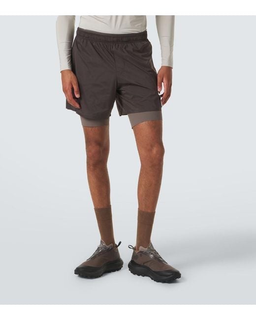 Satisfy Gray Techsilk 8" Running Shorts for men