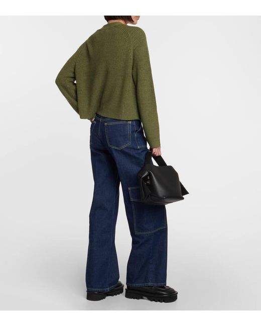 Cardigan Marilyn En Mezcla De Lana Velvet de color Green