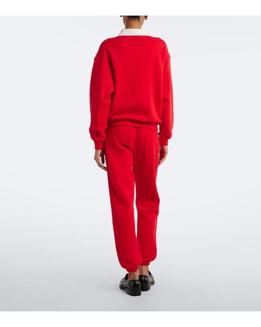 Polo Ralph Lauren Red Cotton-Blend Jersey Sweatpants