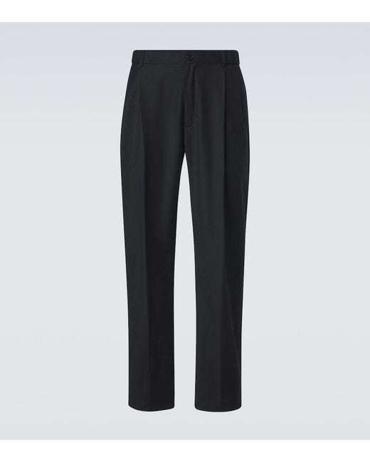 Brioni Blue Bellagio Wool And Cashmere Pants for men