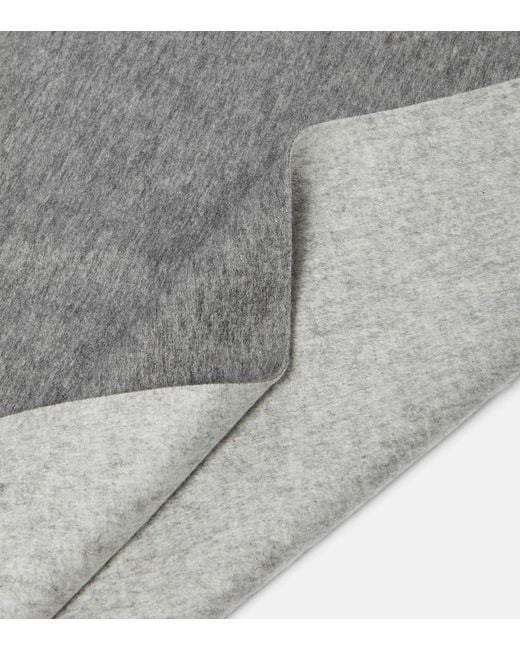 Gabriela Hearst Gray Blaine Fringed Silk And Cashmere Scarf