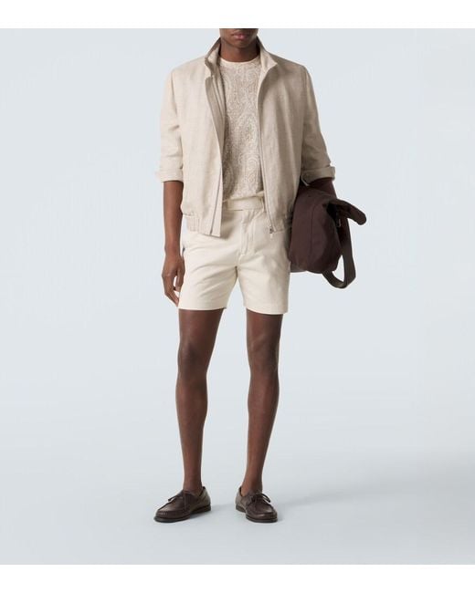 Etro Natural Cotton And Silk Sweater for men