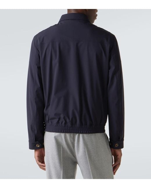 Chaqueta Con Cremallera Brunello Cucinelli de hombre de color Blue