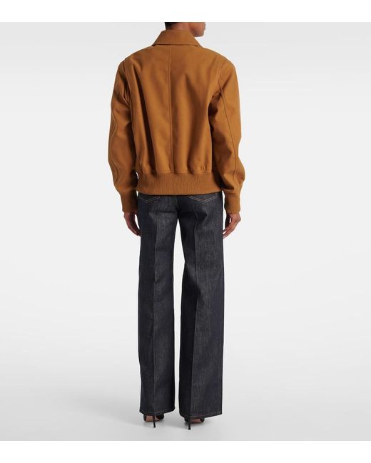 Stella McCartney Brown Cropped Blouson