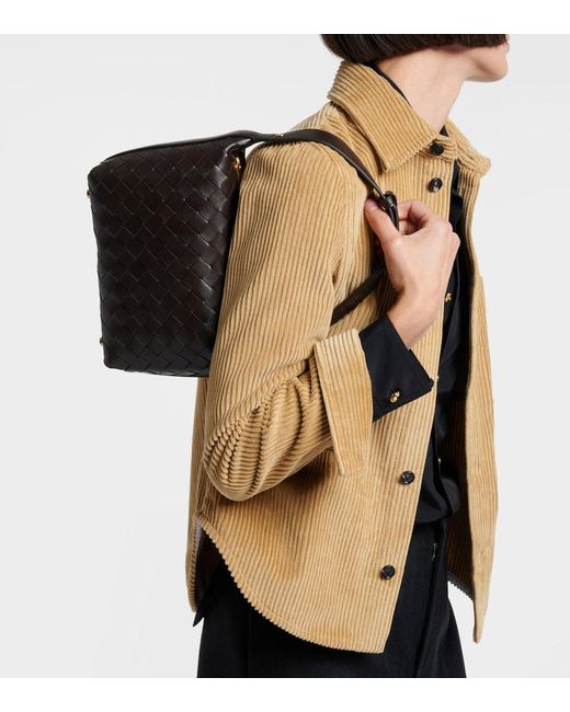 Bottega Veneta Black Tote Bag Wallace Mini Aus Leder