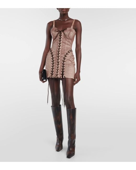Jean Paul Gaultier Natural Knwls Denim Corset Dress / Ecru