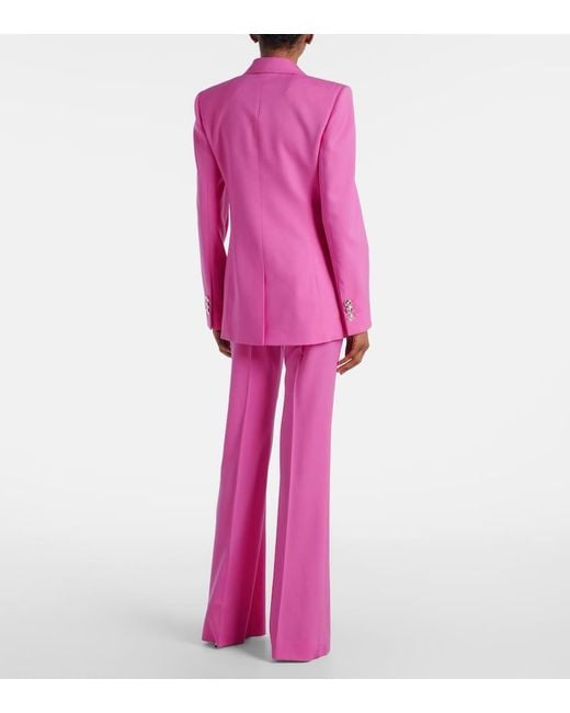 Versace Pink Medusa Wool Blazer