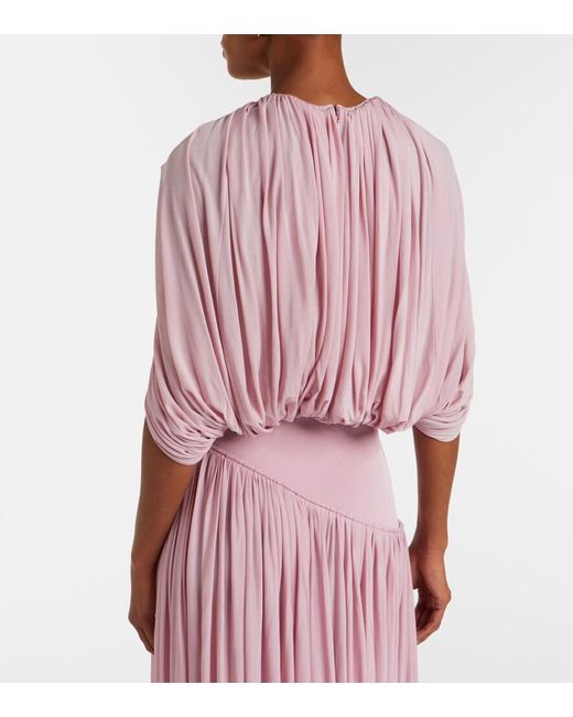 Zimmermann Pink Alchemy Caped Draped Blouse