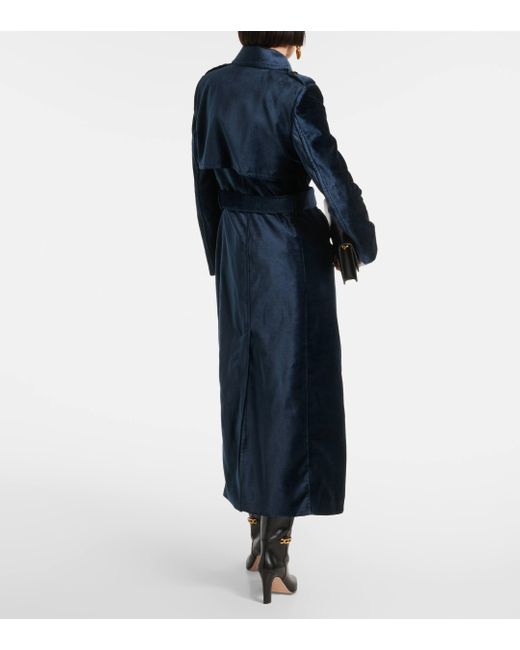 Tom Ford Blue Velvet Trench Coat