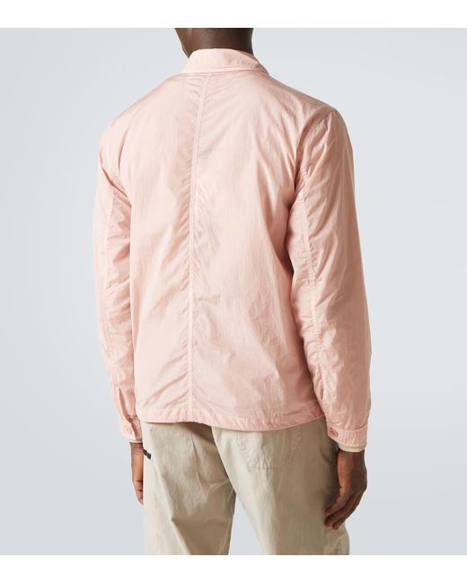 C.P. Company Chrome-R Technical Overshirt in Pink for Men | Lyst UK