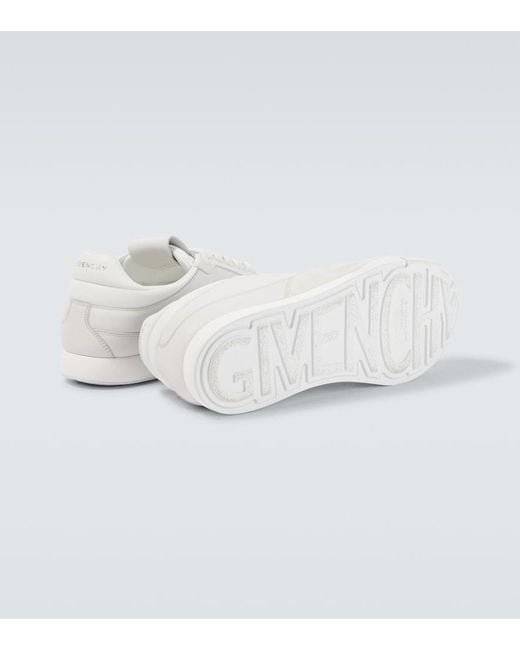 Givenchy White Yard Court Leather Sneakers for men