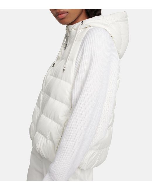 Brunello Cucinelli White Wool And Cashmere-Blend Knit Jacket