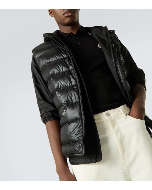 Polo Permanent di Moncler in Black da Uomo