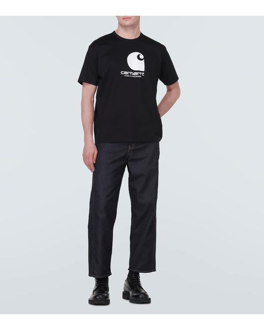 X Carhartt camiseta de algodon con logo Junya Watanabe de hombre de color Black