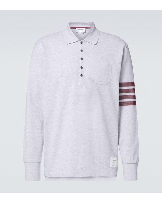 Polo 4-Bar di Thom Browne in Blue da Uomo
