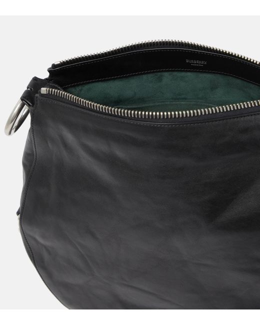 Burberry Black Alec Medium Leather Shoulder Bag