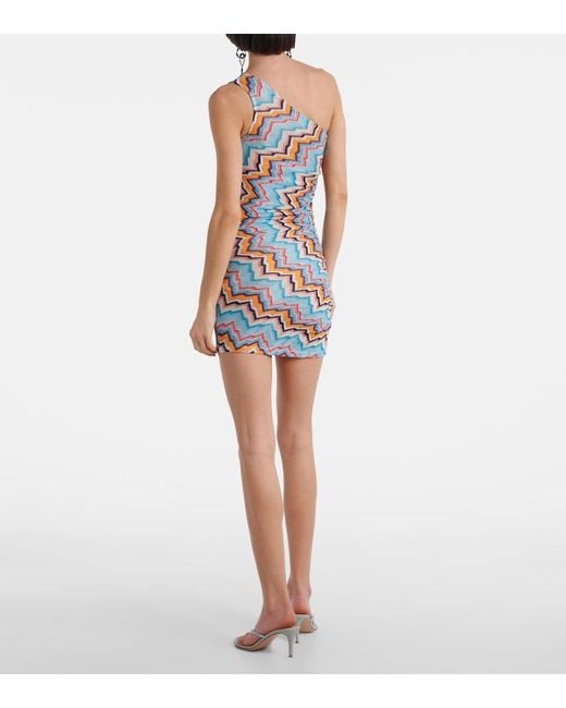 Missoni Blue Zigzag Lame Beach Cover-Up