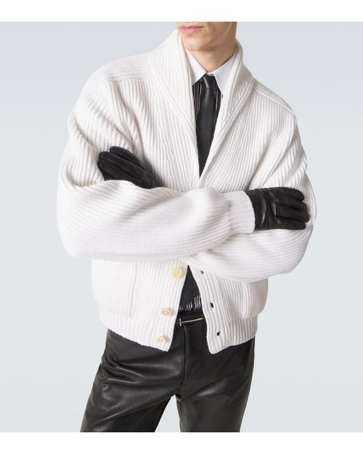 Tom Ford White Cashmere And Cotton Cardigan for men