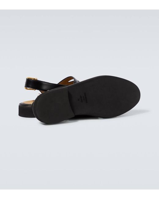 Zapatos de piel con aberturas Thom Browne de hombre de color Black