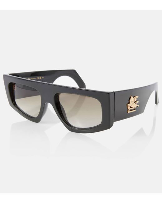 Etro Brown Screen Rectangular Sunglasses