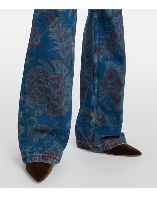 Etro Blue Flared Jeans